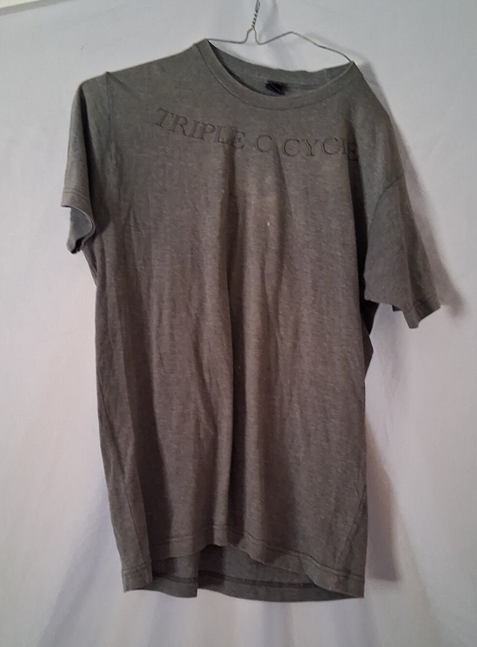 Tultex Gray Short-Sleeve Women's Vintage Tee Shirt Size Medium
